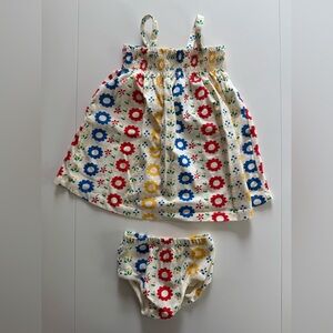 HANNA ANDERSSON dress and bloomer set 18-24 months